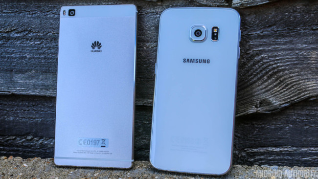 Корпус Samsung Galaxy S6 Edge и Huawei Ascend P8
